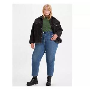 Levi’s 22W Ribcage Straight Ankle Jean Valley View Dark Wash